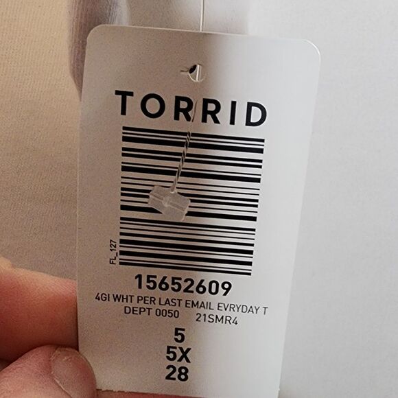 5X 28W Torrid White Classic Fit Tee Per My Last Email Jersey Knit Funny Graphic - Picture 4 of 6